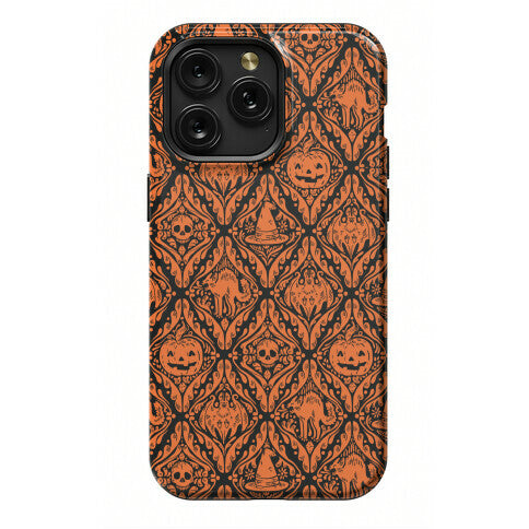 Spooky Vintage Halloween Pattern Phone Case